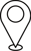 Pin Pointer Location Line Icon